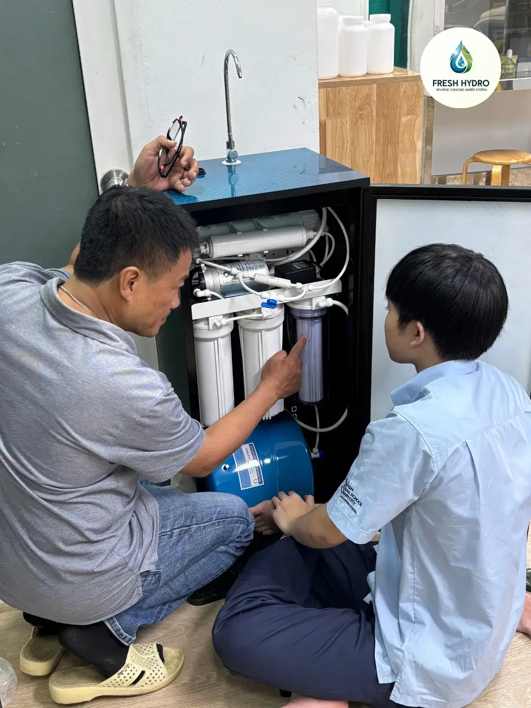 Hình ảnh hành trình Fresh Hydro bước 2