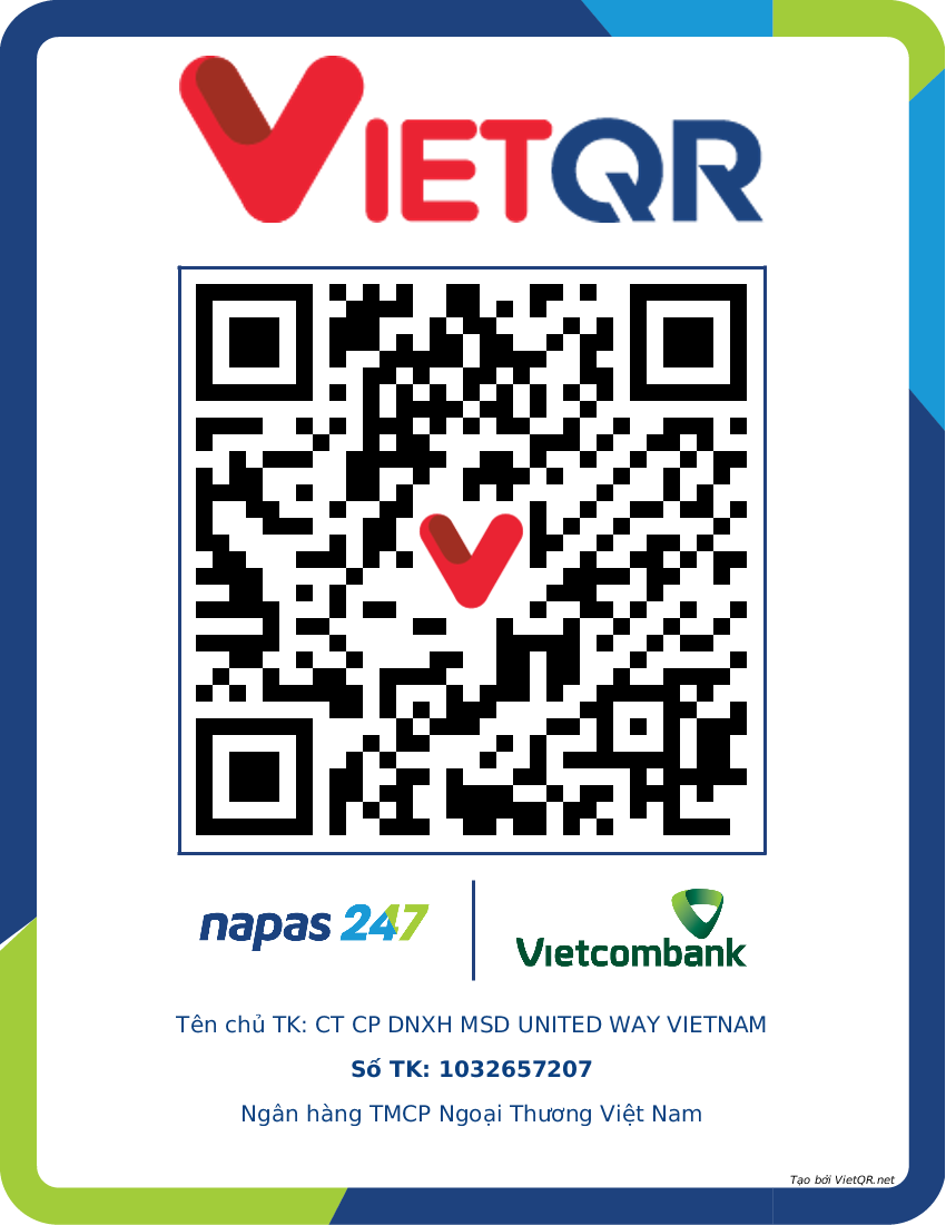 QR tài trợ VIETCOMBANK